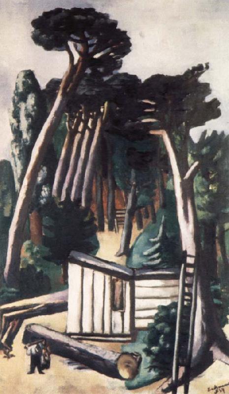 Max Beckmann landscape with woodcutters oil painting image
